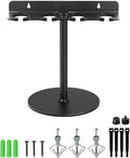 Multi Mic Holder with Mic Stand for 4 Handheld Mics, Weighted Desktop Base | With 5/8 & 3/8 Adapters, Holds Wired/Wireless Mics for Podium, Stage, Church, Home Studio, All Metal, Base with Rubber Pad by EtourAudio