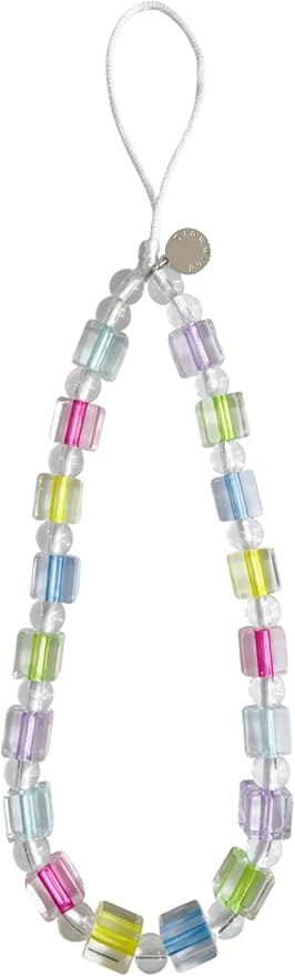 Drawwind Phone Charm Strap Cute Wrist Straps Cell Phone Charm String Y2K Aesthetic Lanyard Wristlet Chain for Case Camera AirPods Bags Keychains (Ice Cube) by Drawwind