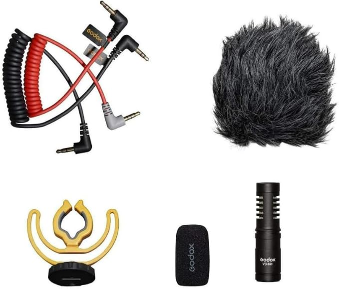 GODOX VD-Mic 8cm Compact Directional Shotgun Microphone (Black) | Extended Frequency Response, And Durable, Sound Pick-up, Complete Accessories, Universal Compatibility, High, Sensitivity - Image 5