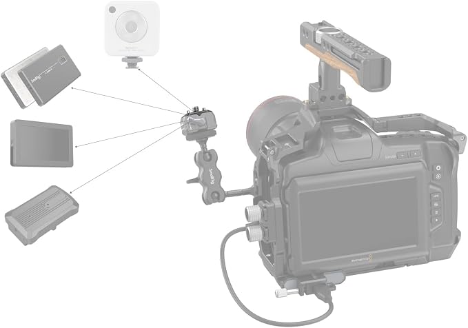 SmallRig Quick Release Plate with 1/4" Screw, HawkLock Quick Release Top Plate for Stabilizer, Action Camera, Monitor, LED Light, QR Top Plate for SmallRig HawkLock Quick Release System - 3730C - Image 7