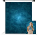 Kate 5x7ft Blue Abstract Backdrop for Photography Dark Blue Portrait Headshot Fabric Background Photo Studio Props by KateBackdropforPhotography