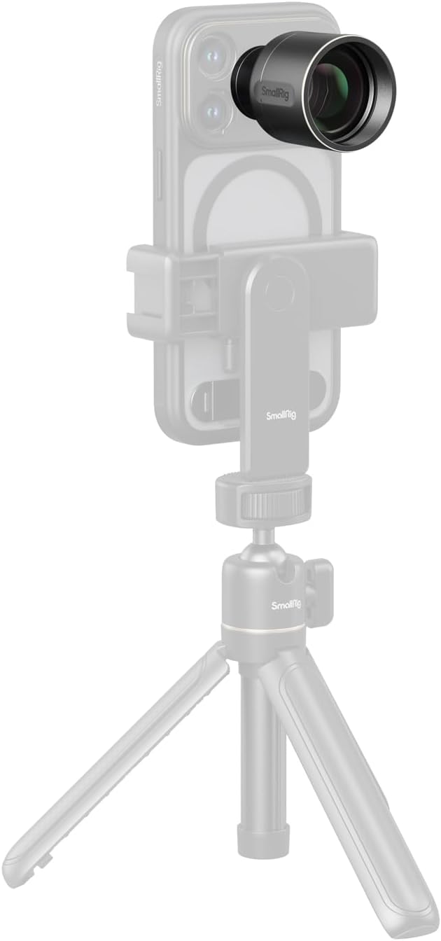 SmallRig 2X Telephoto Lens for iPhone 17/16/15 Pro Max, 2X Magnification HD Lens with T-Mount for Phone Case, Compatible with Smartphone 4x/5x/8x Telephoto Camera - 5920 - Image 8