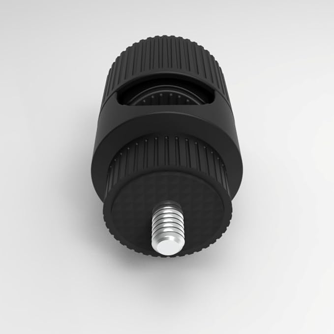 Plastics Round Tube Clamp with 1/4 Inch Screw for Camera Phone Mount Tripods Stand 12mm to 23mm Diameter Plastics Pipe Clamp Base - Image 5