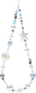 Cute Beaded Camera Wrist Strap for Phone, Digital Camera Charm Lanyard, Pearl Beaded Chain for Bag Keychain Gift by CasaPopz
