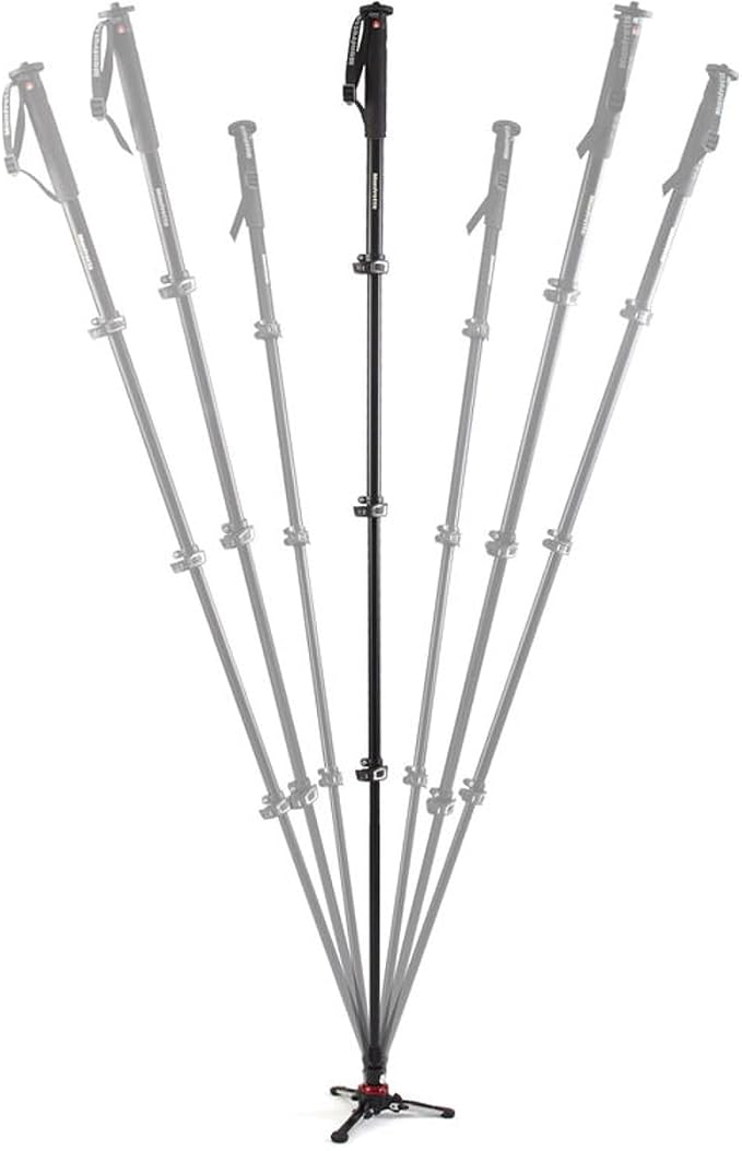Manfrotto Xpro 4 Section Aluminum Video Monopod, Black (MVMXPROA4US) - Image 4