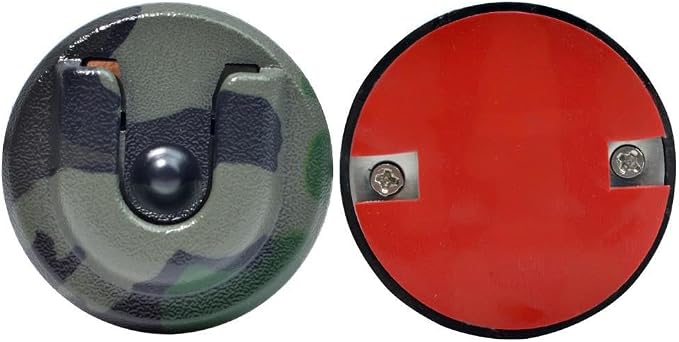 Universal Ham CB Radio Microphone Hanger, Round Knob Mic Holder Mount with Adhesive Back for Motorola HLN9073B CDM1250 CDM750 GM300 M1225 GM3688 Kenwood TK768G TK868G TM471A (Pack of 1 Camo Color) by HYSHIKRA