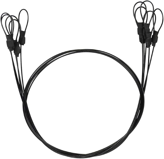 SIOTI Steel Tether Lanyard, Wirerope, 5PCs Pack, 24in Compatible for Hero 1~10, Action Camera and Other Applicable Equipment (24in) by SIOTI