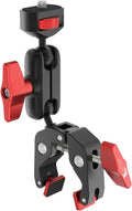 REFLEX CAMERA Super Clamp & Magic Arm Mount with Double Ball Head – 2kg Load Capacity, 1/4” & 3/8” Screw, Adjustable for Monitors, LED Lights, Mics, Smartphone, Gopro - Flexible & Durable by ReflexCamera