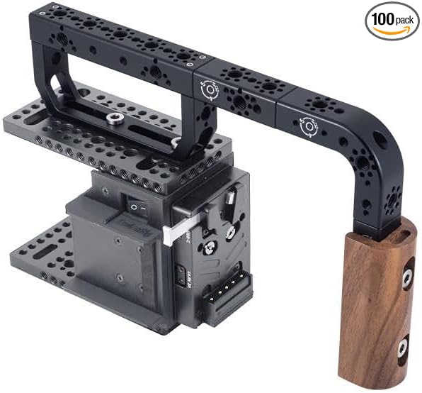 Universal Arri Positioning Top Handle Fixture Handle, Suitable for Camera Rabbit Cage Video Equipment Gimbal Stabilizer (Black) by KUANJIE