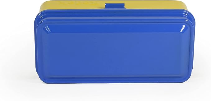 KODAK 120/135 Film Case - for 8 Rolls of 120 Films / 10 Rolls of 35mm Films - Retro Steel Case to Sort & Safeguard Film (Blue Top/Yellow Body) - Image 3