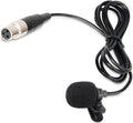 Replacement Lavalier Lapel Microphone for Phenyx Pro Wireless Bodypack Transmitter, UHF Bodypack Microphone for PTU-71/PTU-7000/PTU-6000 with Mini 3 Pins XLR Connector by Unknown
