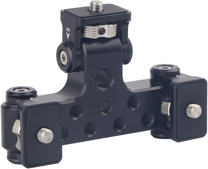 Triple Phone Holder Tripod Mount Adaptor | 180-degree Tilt Head | Vlogging Live Streaming Tool for Camera, Light, Microphone | Multiple Phone Bracket to Tripod - Image 7