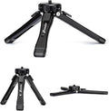 Zeadio Heavy Duty Mini Metal Tripod Stand - Universal Small Table Tripod for Camera, Gimbal, Action Cam, Camcorder, Microphone, LED Light, etc(40kg/88lb Load) by Zeadio