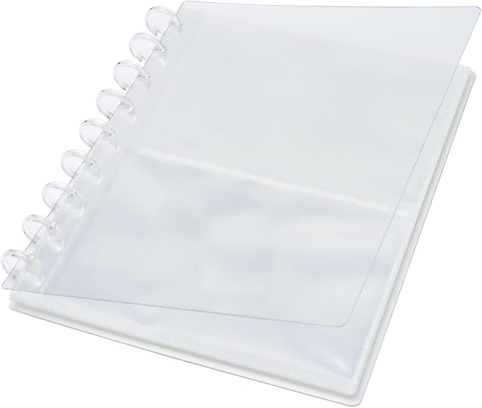 Mogoostry Clear Discbound Album Sheet Protectors 9 Discs 4 x 6 Inch 2 Pockets Inner Page Plastic Protective Sleeves Organizer by MoGuShiYe