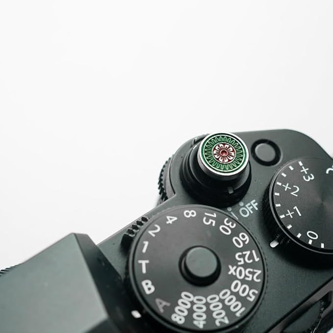 Chinese Mahjong Camera Shutter Button and Camera hot Shoe Cover, Suitable for Fuji XE3/XE4/XT100/XT200/XT20/XT30/XT4/XT5/XPRO2/XPRO3/Nikon ZF (Chinese Mahjong Shutter Button) - Image 2