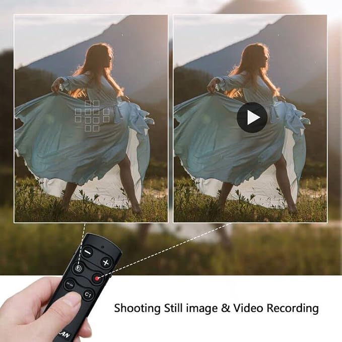 AODELAN Camera Remote Control Remote Shutter Commander for Sony ZV-E10,FX3 | A1,a6100, a6400, a6600, a7C, a7 III, a7R III, a7R IV, a9, a9 II, DSC-RX0 II, DSC-RX100 VII, ZV-1; Replace Sony RMT-P1BT - Image 3