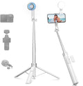 K&F CONCEPT 72" Selfie Stick for iPhone, Phone Tripod with Light | Clip & Magnetic, Light, Remote, 1s Open & Close, Compatible with iPhone 17-12 Osmo Pocket 4/3 Luna Ultra, X97C6 by KFCONCEPT