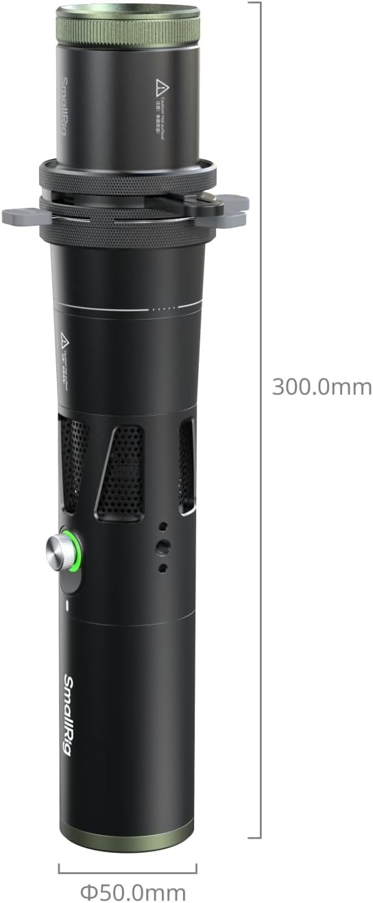 SmallRig RF 20C 20W LED Photography Flashlight, 5 Colors & SP Air Spotlight | 10000mAh Portable Zoomable Spotlight with 20 Pattern Gobos, 4X Brightness Snoot with 10 Metal Gobos for Portrait Video - 6377 - Image 3
