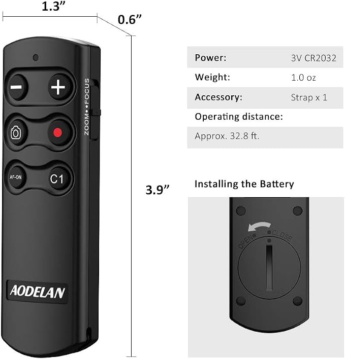Wireless Remote Control Camera Shutter Release for Sony Replces RMT-P1BT | Compatible with Sony ZV-E10, ZV-1, A7SM3, A7C, A7RIV, Alpha 9,7R IV,7R III, 7 III, 6600, 6400, 6100, 9 II, RX0 II, RX100 M7 - Image 9