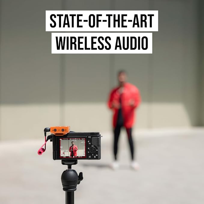 RØDE Wireless GO (Gen 3) – Compact Wireless Mic – Pristine Audio, 32-bit Float Recording, Automatic Level Control, for Phones, Cameras and Computers (Orange) - Image 9