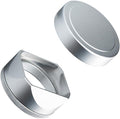 Metal Square Lens Hood (with Cap) with 49mm Adapter Ring for Fujifilm X100V/X100VI Camera Accessories (X100VI-Lens Hood-Silver) by DBZZ