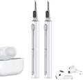 Inesore for AirPod Cleaning Kit, for Phone Earbuds Electronics(White+White) | Metal Tip, High-Density Soft Brush, Flocked Sponge Tip, 3 in 1 Design, Compact & Lightweight, Easy Operation, Easy to Carry by Inesore