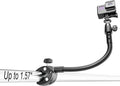 Charchendo Metal Gooseneck Clamp Camera Mount for Sailing with 1/4“ 3/8" 5/8" Screw, Cameras Large Tube Mount for GoPro, Compatible with GoPro Hero 13/Logitech Webcam/Insta 360/Field Monitor by Charchendo