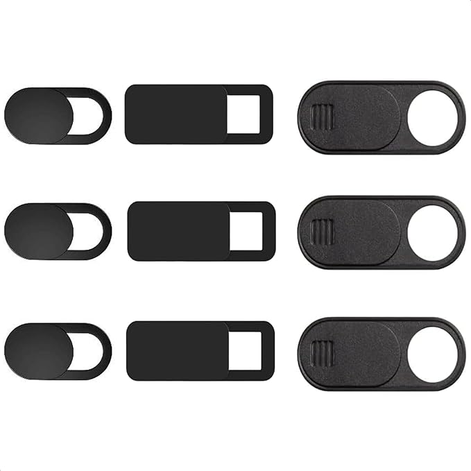 JOS California 9 Pack(3 Large + 3 Medium + 3 Small) 0.03 inch Ultra Thin Webcam Cover Slide Camera Blocker Protect Your Privacy Security for MacBook Air, Laptop, iPad, iMac, PC, iPhone by CaliforniaJOS