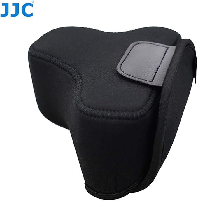 JJC Black Ultra Light Neoprene Camera Case for Sony a6600 a6500 a6400 a6300 a6100 a6000 a5100 +18-55mm/E 50mm F1.8 Lens, Pouch Bag for Fuji X-T30 X-T20 X-T10 +16-50mm, Canon PowerShot SX530 SX540 G3X - Image 6