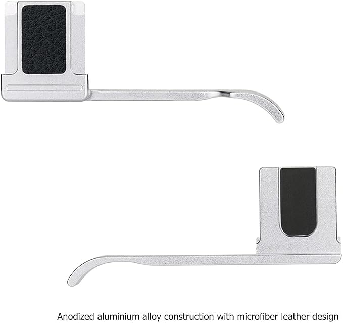 X100VI Metal Thumb Up Grip for Fujifilm X100VI XE4 XE3 X100V X100F - Silver | Aluminum Alloy X-E4 X-E3 X100T Thumb Rest Support, with Silicone Pad, Not Affected The Use of Thumb Wheel - Image 5