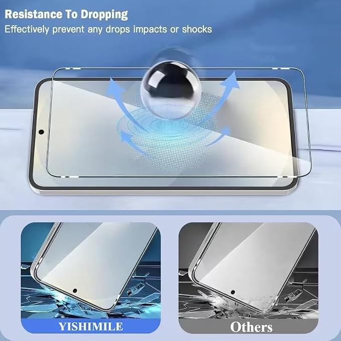 XDesign [3+2 Pack Galaxy S26 Ultra Screen Protector, 9H Tempered Glass Scratch Resistant, Ultrasonic Fingerprint Support, For Samsung Galaxy S26 Ultra 5G 6.8 Inch Glass Screen Protector - Image 7