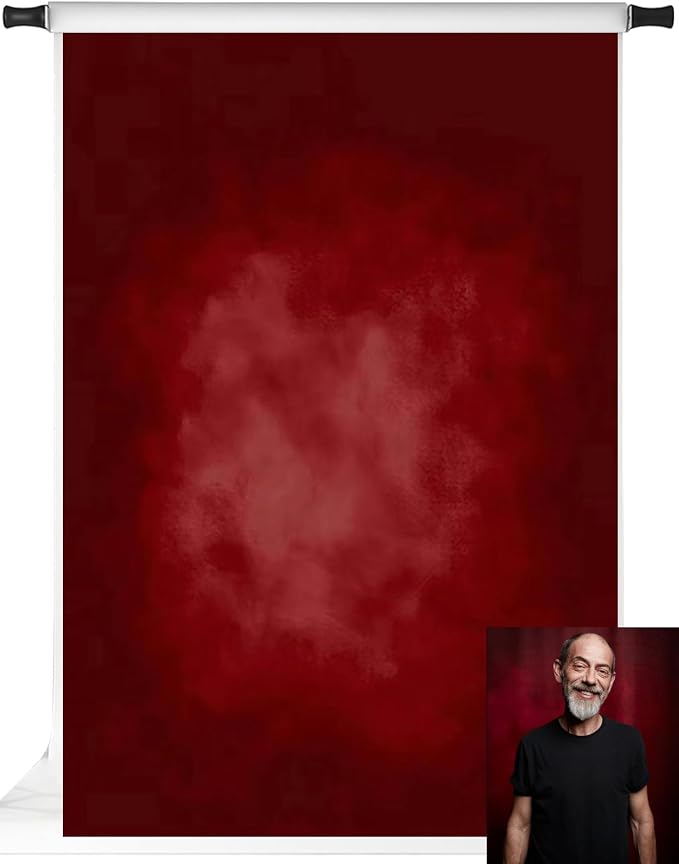 Kate Red Photography Backdrops Abstract Photo Backdrop Poratrait Background for Photoshoot, 5x7ft by KateBackdropforPhotography