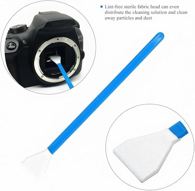 Dry APS-C Sensor Cleaning Swabs (CCD/CMOS), 20pcs 16mm DSLR or SLR Mirrorless Digital Camera Cleaning kit (No senrsor Cleaning Solution) | Vacuum-Sealed Dry Swabs for CCD/CMOS SLR Mirrorless & Digital Cameras, DSLR Camerra Cleaning Swab, Reduce dust po... - Image 7