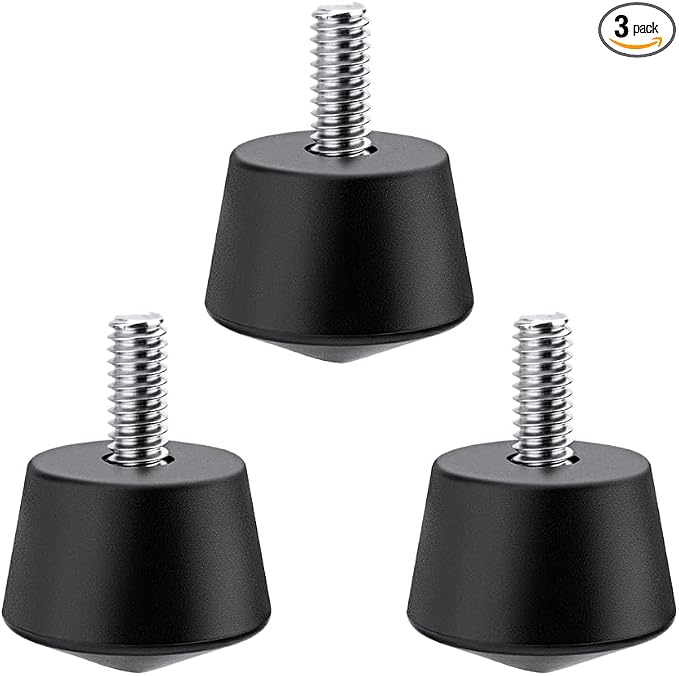 K&F CONCEPT Universal Anti-Slip Rubber Tripod Foot Spikes | Compatible with 1/4 inch Thread Tripod Monopod Legs Feet Replacement Parts, 3 PCS, TQ23 by KFCONCEPT