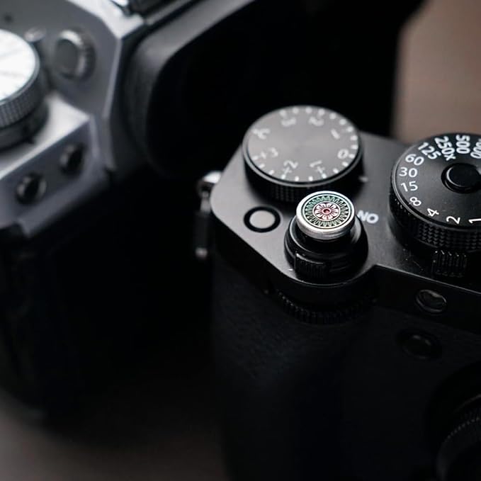 Chinese Mahjong Camera Shutter Button and Camera hot Shoe Cover, Suitable for Fuji XE3/XE4/XT100/XT200/XT20/XT30/XT4/XT5/XPRO2/XPRO3/Nikon ZF (Chinese Mahjong Shutter Button) - Image 3