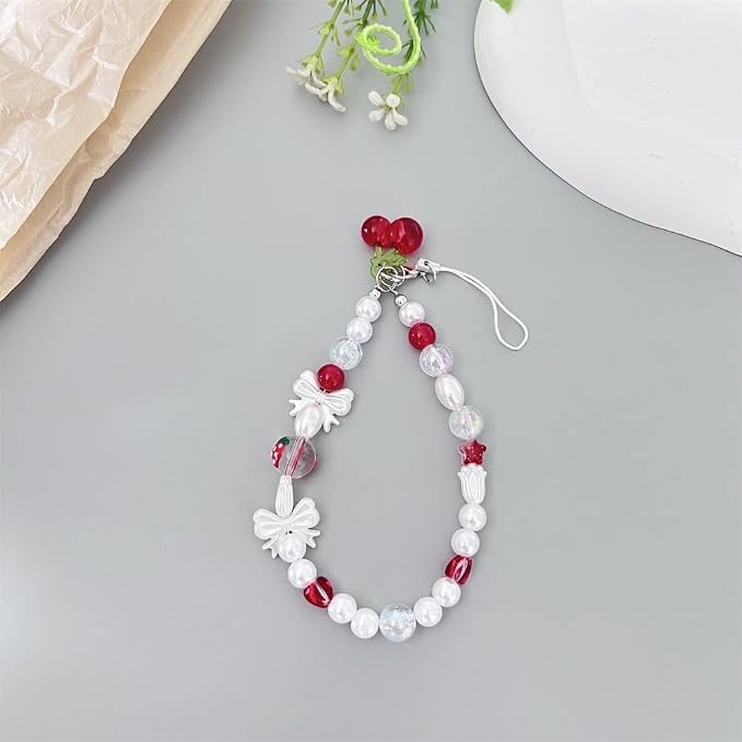 Beaded Camera Wrist Strap Cute Digital Camera Charm Lanyard, Phone Wristlet Charms, Phone Chain for Camera - Image 3