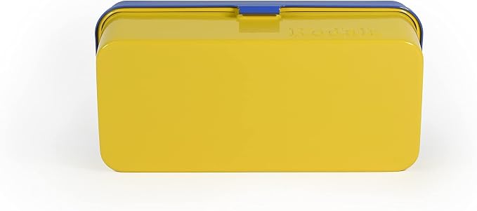 KODAK 120/135 Film Case - for 8 Rolls of 120 Films / 10 Rolls of 35mm Films - Retro Steel Case to Sort & Safeguard Film (Blue Top/Yellow Body) - Image 4
