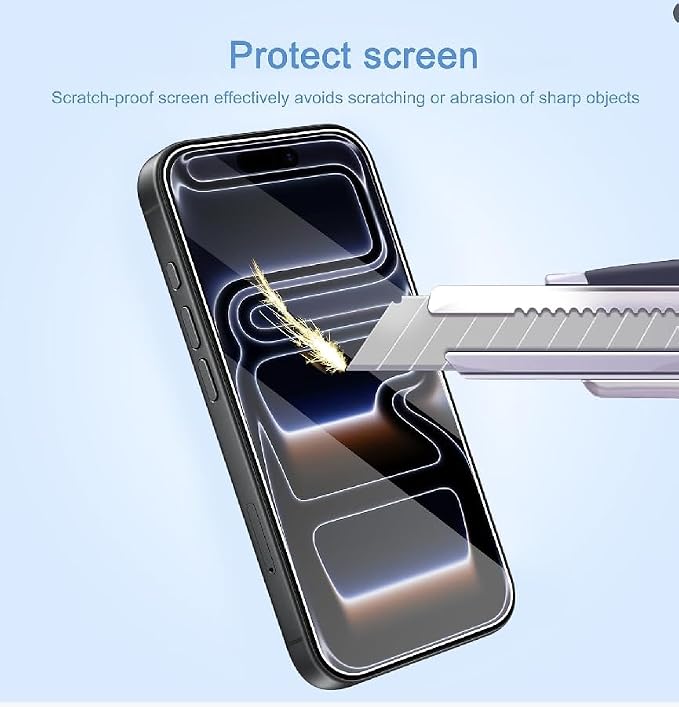 Ailun 3 Pack Screen Protector for iPhone 17 Pro, Tempered Glass | 6.3 inch,Sensor Protection, Dynamic Island Compatible, Case Friendly, Installation Frame - Image 5