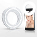 XINBAOHONG Selfie Ring Light Rechargeable Portable Clip-on Selfie Fill Light with 40 LED for Smart Phone Photography, Camera Video, Girl by XINBAOHONG