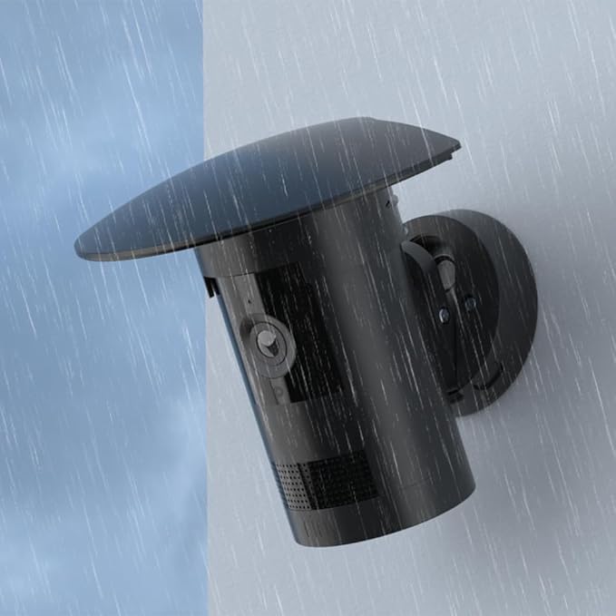 Holicfun Sun & Rain Shade Cover for Ring Outdoor Cam Plus, Black | Plastic protective visor, adds extra protection, shields camera from rain, snow, sunlight & bird dropping, easy installation - Image 5