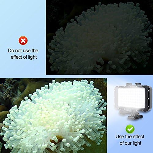 Suptig Underwater Lights Dive Light 84 LED High Power Dimmable Waterproof LED Video Light Waterproof 164ft(50m) Camera Light for Gopro Canon Nikon Pentax Panasonic Sony Samsung SLR Cameras - Image 3
