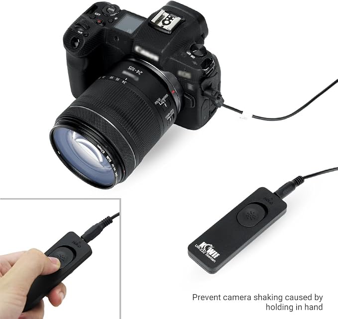 Kiwifotos Remote Control Shutter Release for Fuji X-T30 III II X100VI X-T5 | for Fujifilm X-T4 X-T3 X-T2 X-T30 X-T20 X100V X100F X100T X-PRO3 X-T100 X-H1 X-H2 X-H2S GFX100S II GFX100 GFX50S X-A5 & More - Image 3