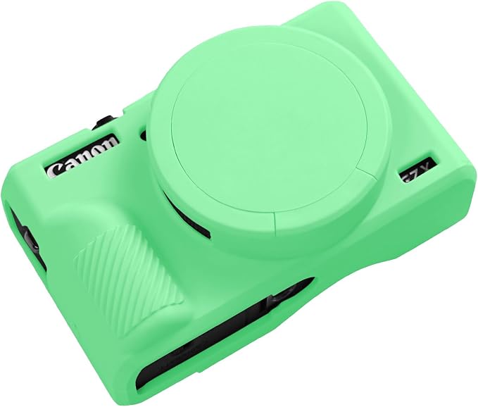 Easy Hood Camera Case Cover for Canon Powershot G7X Mark III(Turquoise) | With Removable Lens Cover,Soft Silicone Protective Case,Anti-Scratch,Slim Fit,Enhanced Grip,Lightweight Camera Accessories by EasyHood