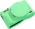 Easy Hood Camera Case Cover for Canon Powershot G7X Mark III(Turquoise) | With Removable Lens Cover,Soft Silicone Protective Case,Anti-Scratch,Slim Fit,Enhanced Grip,Lightweight Camera Accessories by EasyHood