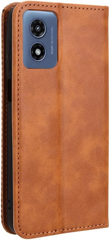 for RAZ Memory Cell Phone (2025/2024) Case Magnetic Flip Wallet Brown | Magnetic Wallet with Card Holder Kickstand Protection Flip Folio Leather Wallet Case for RAZ Memory Cell Phone (2024/2025) - Image 4