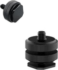 Camera Hot Shoe Mount(1 Pack) to 1/4"-20 Tripod Screw Adapter Flash Shoe Mount for DSLR Camera Rig by EszkozTA