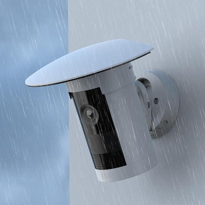 Sun & Rain Shade Cover for Ring Outdoor Cam Plus, White | Plastic protective visor, adds extra protection, shields camera from rain, snow, sunlight & bird dropping, easy installation - Image 5