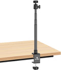 Ailight Adjustable Desk Camera Mount & Webcam Stand 10.8"-31.1" | 1/4" Screw, C-Clamp Base, Overhead Tripod, Compatible with DSLR Logitech Obsbot insta360 Anker and Others by Ailight