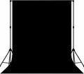 Black Photo Backdrop Professional Photography Background Cloth 8x10ft | Seamless Design eliminates Wrinkle Portrait Photography Wedding Dark Theme Decorations by MIZSYE