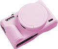 Easy Hood Camera Case Cover for Canon Powershot G7X Mark III Camera(Pink) | With Removable Lens Cover,Soft Silicone Protective Case,Anti-Scratch,Slim Fit,Enhanced Grip,Lightweight Camera Accessories by EasyHood
